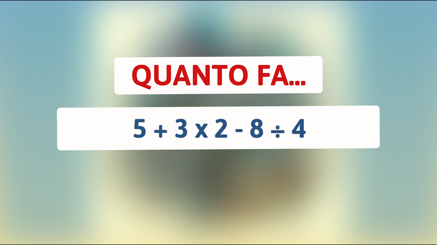 La sfida che solo i veri geni possono risolvere: sei pronto per mettere alla prova la tua intelligenza matematica?"